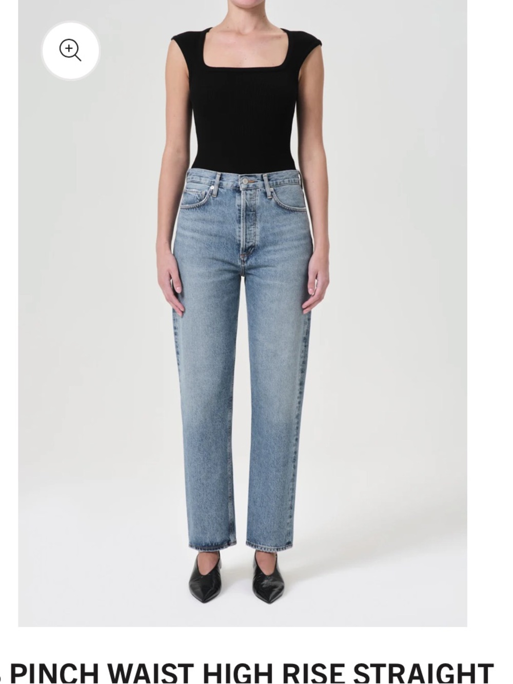 Agolde 90s pinch waist jeans in navigate